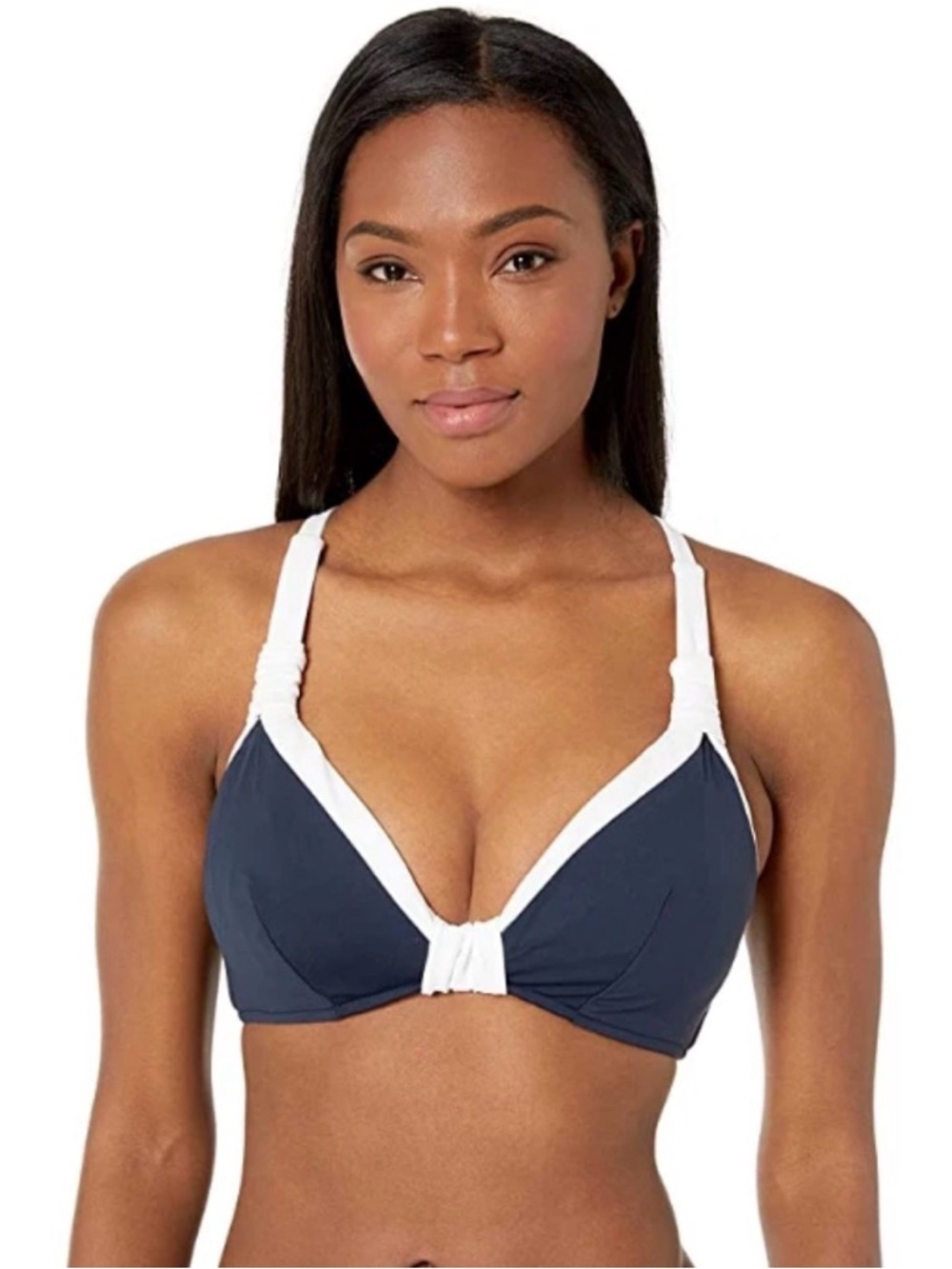 Seafolly Australia Sz US 10 (38inch bust) Bikini Top Adjustable Strap Navy Blue